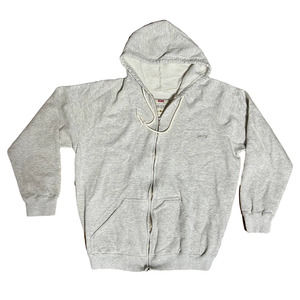 VINTAGE LEVIS MADE IN USA HEATHER GRAY ZIP UP JACKET SWEATSHIRT HOODIE SZ XL